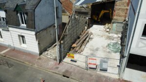Avancement des travaux de notre résidence Cadence à Deauville- Démarrage démolition