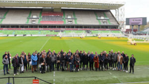 Terralia Immobilier invite ses partenaires sur la pelouse du stade Saint-Symphorien