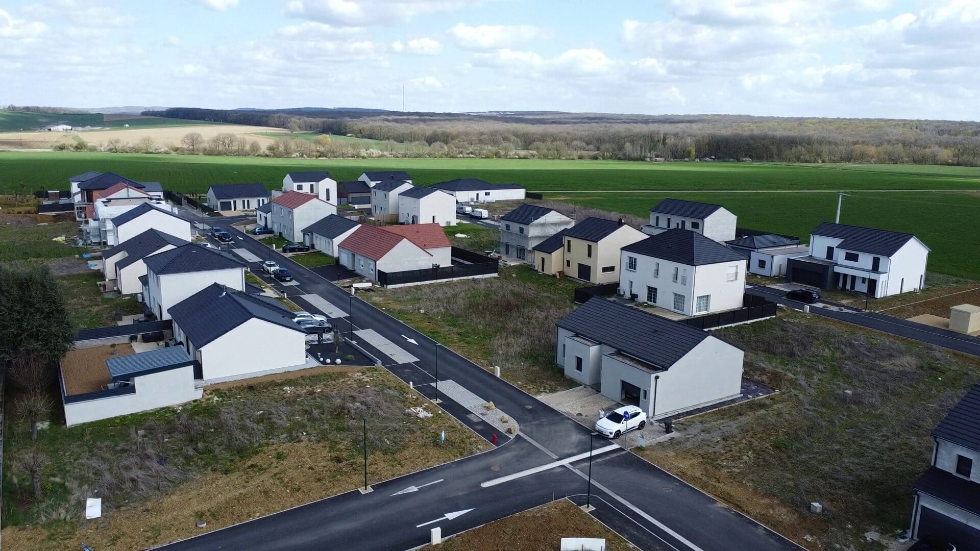 Voirie achevée au lotissement « Les Jardins de Rurange » à Rurange-lès-Thionville